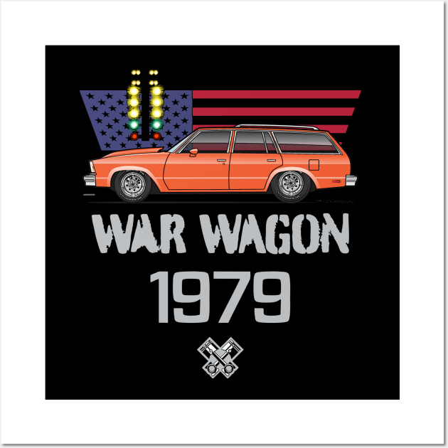 War Wagon Orange Wall Art by JRCustoms44